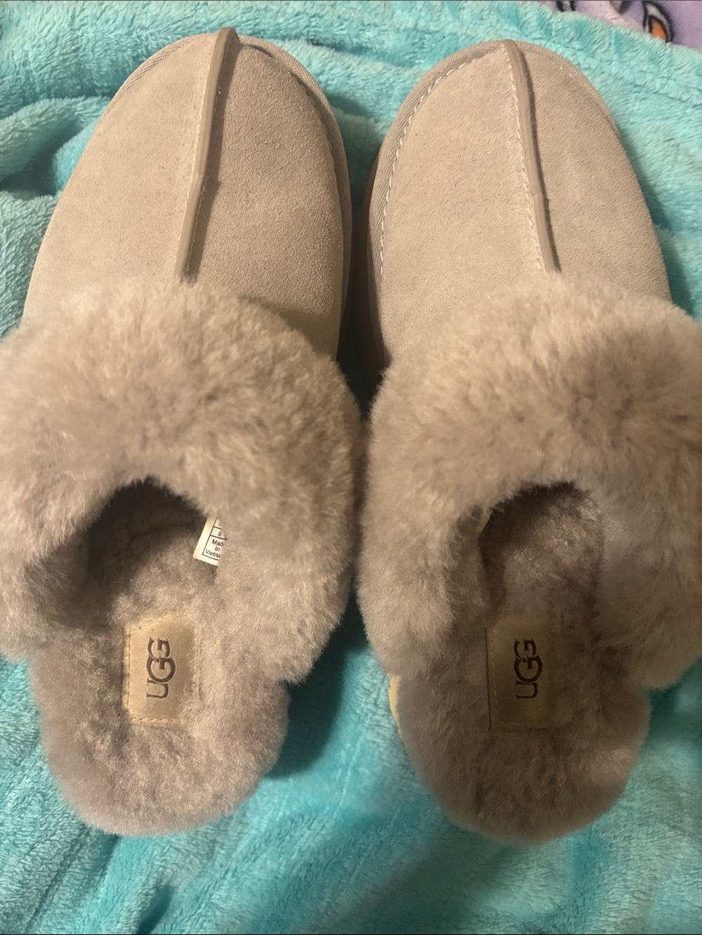 UGG Women's Cozy Sheepskin Slippers - sand color